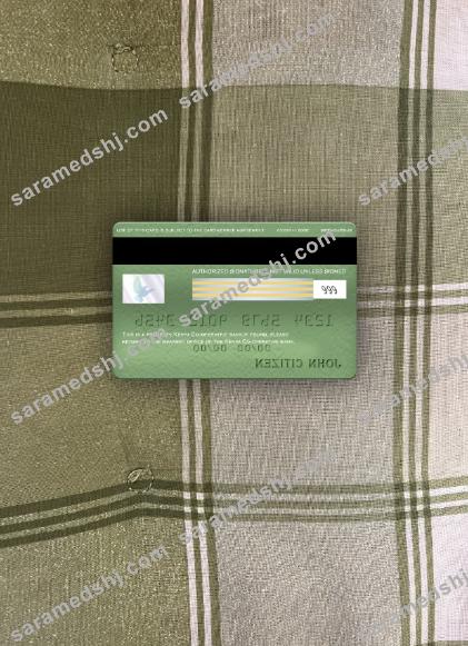 Kenya Co-operative Bank visa classic card photolook back